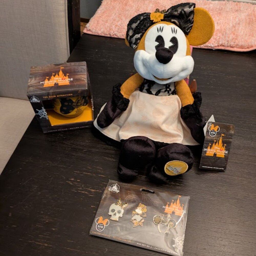 ⬇️PD⬇️DISNEY MINNIE MOUSE + Pin Set & Cup LIMITED RELEASE COLLECTIBLES